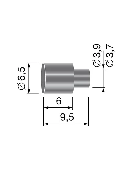 Butée de gaine, pour gaine de Ø: 5,5mm.
