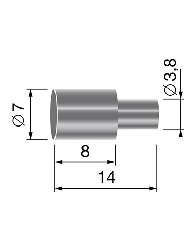 Butée de gaine, pour gaine de Ø: 6,0mm.