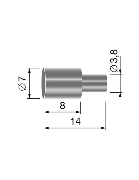 Butée de gaine, pour gaine de Ø: 6,0mm.