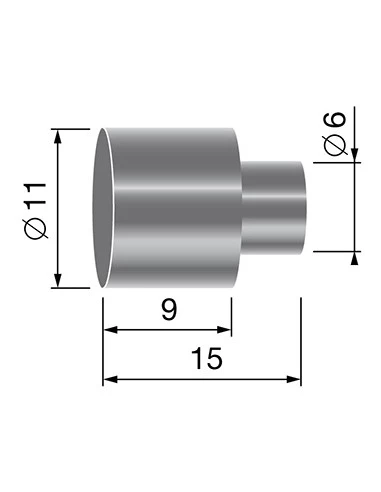 Butée de gaine, pour gaine de Ø: 9,5mm.