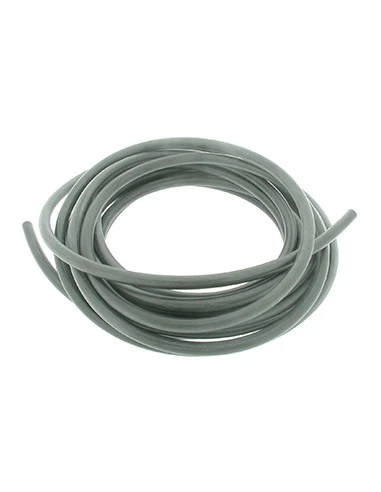 Durite carburant opaque grise en caoutchouc. L: 15m Ø: ext:5,2mm Ø int: 2,4mm