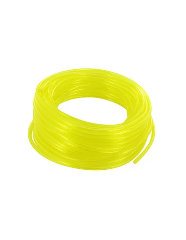 Durite jaune translucide ''Spéciale carburant''. L: 15m Ø int:.: 3.5mm Ø: ext.: 5mm.