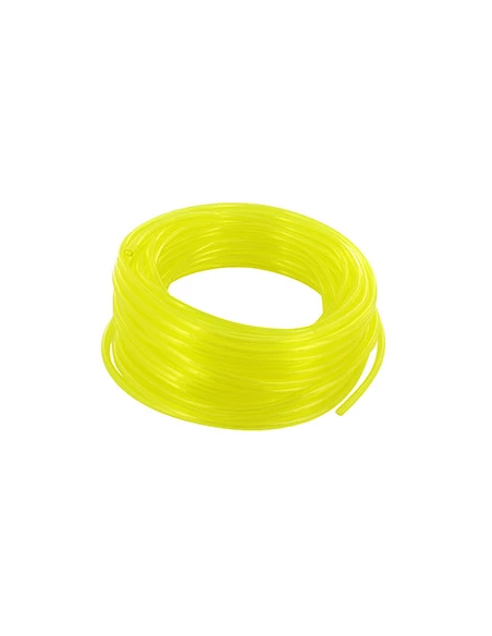 Durite jaune translucide ''Spéciale carburant''. L: 15m Ø int:.: 3.5mm Ø: ext.: 5mm.