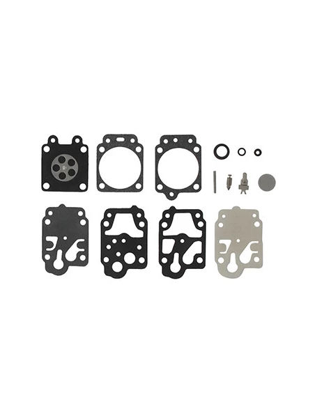 Kit réparation membranes et joints carburateur adaptable WALBRO pour carburateur WYK monté sur ECHO, EFCO, KAAZ, Mitsubishi et O