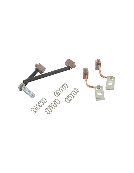 Jeu de Charbons adaptable BRIGGS & STRATTON pour démarreurs munis d'un clips « C » d'arrêt pour le Pignon. Remplace origine 4976