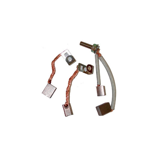 Jeu de Charbons adaptable BRIGGS & STRATTON pour démarreurs munis d'une goupille d'arrêt pour le Pignon. Remplace origine 490311