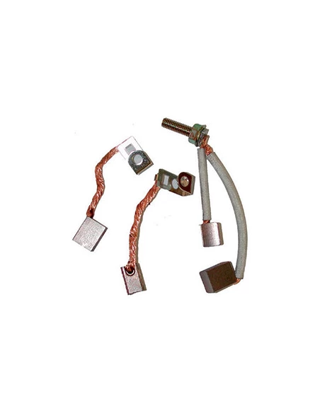 Jeu de Charbons adaptable BRIGGS & STRATTON pour démarreurs munis d'une goupille d'arrêt pour le Pignon. Remplace origine 490311