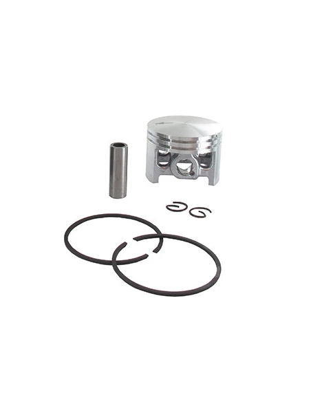 Piston complet de remplacement adaptable STIHL pour notre cylindrée 5709729 modèle MS260, Ø : 44,7 mm. Remplace origine 11210302