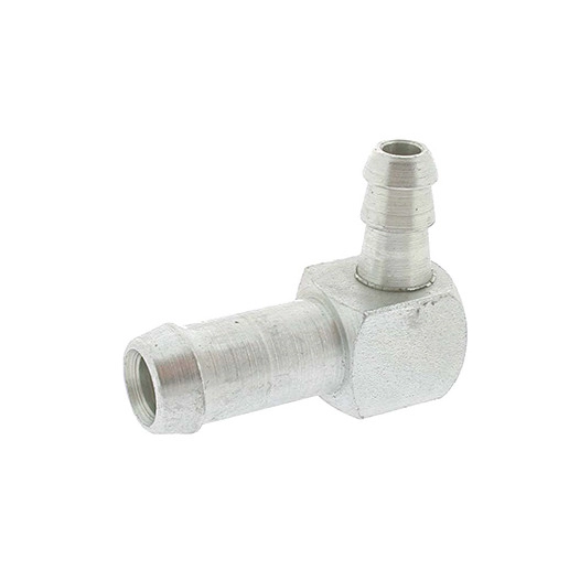 Raccord coudé 90° à emboiter adaptable avec Ø: embouts 6,35 et 11,10mm s'adapte sur MTD, SNAPPER et autres