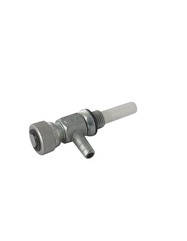 Robinet à essence avec Filtre nylon adaptable pour BERNARD MOTEUR, filetage M10 x 100 pour tuyau de Ø: 6mm. Remplace origine 110