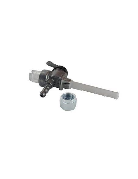 Robinet à essence métallique adaptable avec Filtre pour JLO - Filetage: M12 x 100 Gauche. Remplace origine: 102-21-319-010