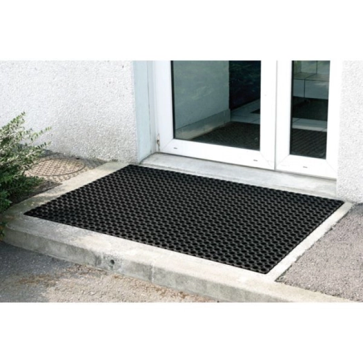 Tapis caillebotis caoutchouc 50 x 80 cms ep 22 mm