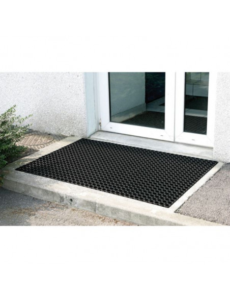 Tapis caillebotis caoutchouc 50 x 80 cms ep 22 mm