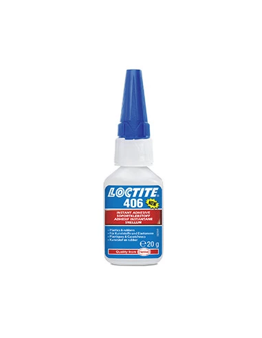 Colle Cyanoacrylate LOCTITE406 pour PE, PP, PTFE, EPDM et plastiques difficiles - 20g