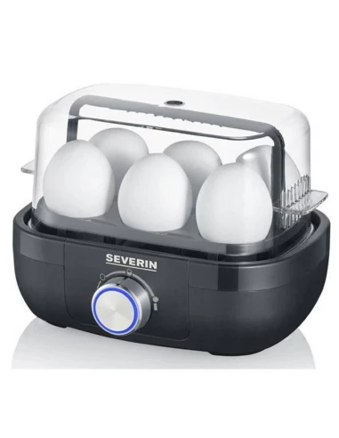 Cuiseur à oeufs 1 à 6 oeufs noir inox - SEVERIN