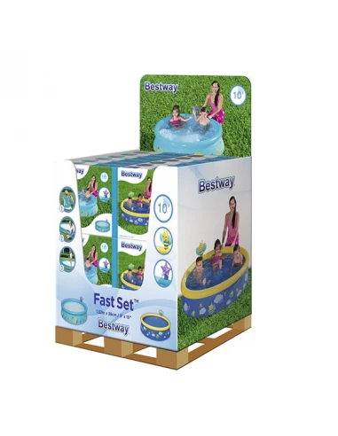 display box piscine ronde my first piscine hors sol fast set spray 152 x 38 cm