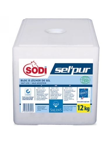 Bloc de sel bio à lécher 12kg