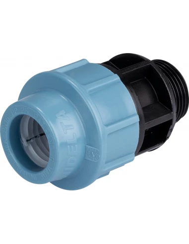 Raccord pour tuyau polyéthylène droit mâle 25mm -15x21