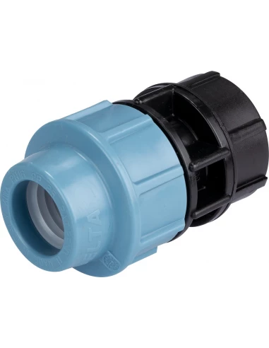 Raccord pour tuyau polyéthylène droit femelle 25mm - 15x21