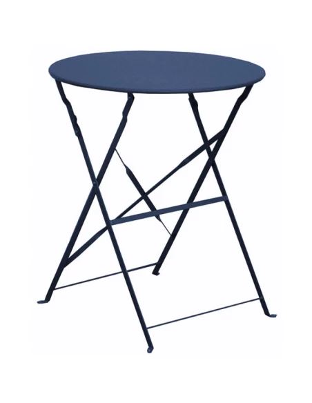 gueridon rond diam. 60 cuba bleu