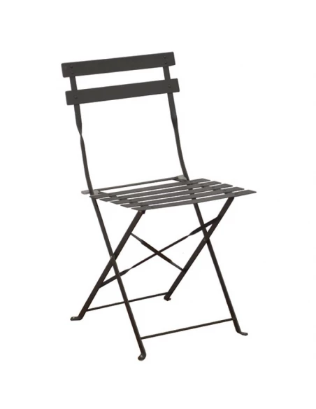 4 chaise acier cuba grey