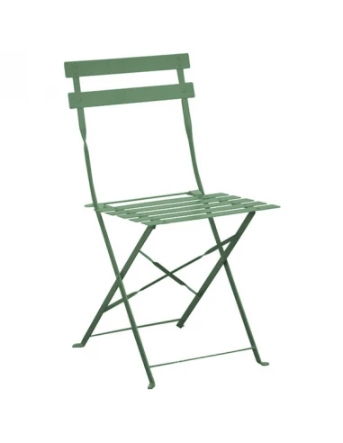 4 chaise acier cuba amande