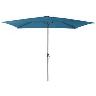 parasol droit tilt 3 x 2 m toile bleue