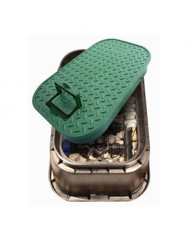 Regard de visite rectangulaire, PVC L56xl39xH33 cm et poignée antivol