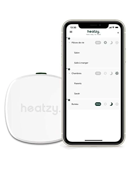 Thermostat connecté wi-fi pilote radiateur electrique - HEATZY