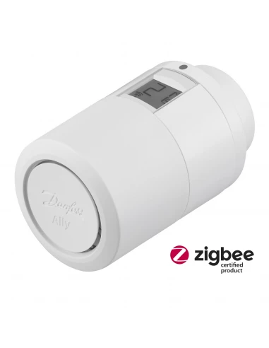 Ally tête thermostatique connectée, Zigbee 3.0. Livré avec adaptateur M30 et RA - DANFOSS