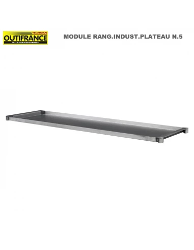 Plateau acier creux avec rebords de Meuble style industriel 1.20 m