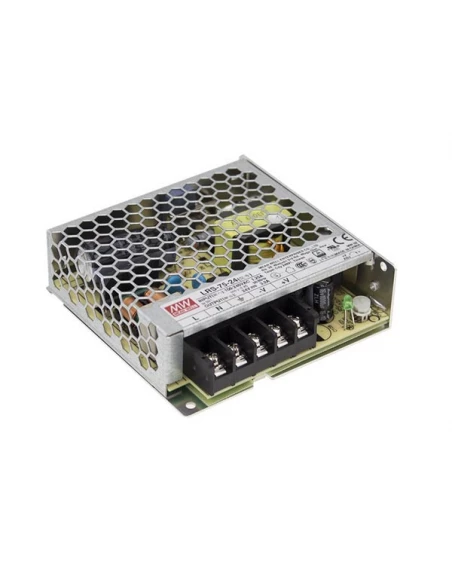 alimentation á découpage pour équipement informatique - 1 sortie - 75 w - 24 v - châssis fermé - usage professionnel uniquement