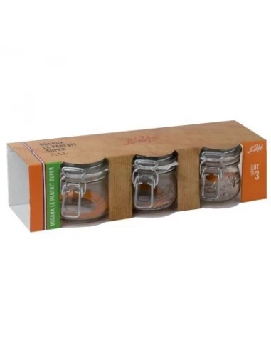 Lot de 6 bocaux 1/4 litre super 70mm 250 ml - LE PARFAIT