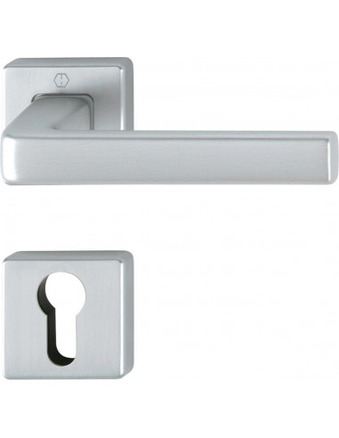 Poignee sur rosace dublin 1124-24k- 24ks f94 alu satine cle i