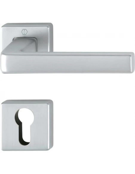 Poignee sur rosace dublin 1124-24k- 24ks f94 alu satine cle i