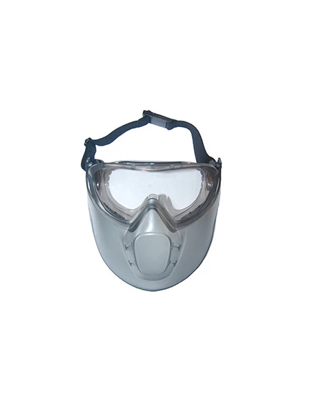 Lunettes et masque de sécurité en polycarbonate et acétate, incolore et antibuée, EN166, résiste aux
