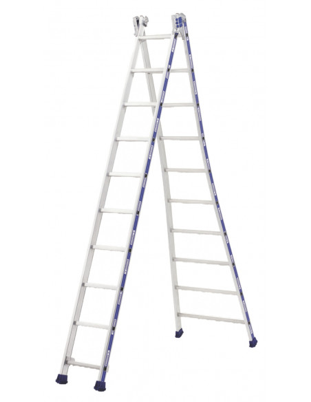 Echelle platinium transformable 2 plans 4m88 2x10 - TUBESCA