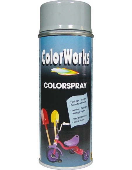 Peinture brillante aérosol 400ml br gris arg