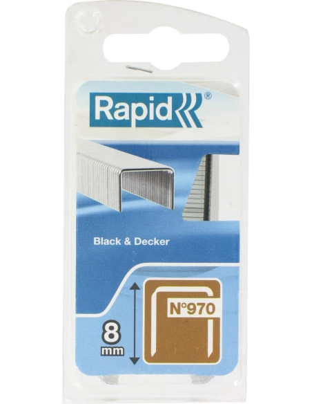 Agrafe n°970, 8mm, galva 1100 pièces - RAPID