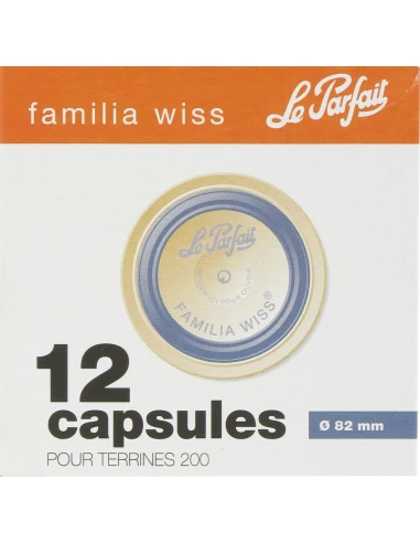 Capsule pour Terrine Familia Wiss Ø 82 Bleue – Boite 12 – LE – Ø 82 – Parfait