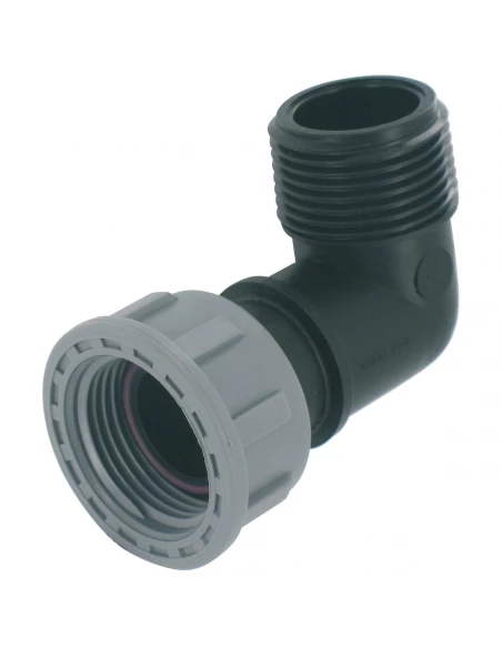 Union coudée à écrous tournants m/f 26 x 34