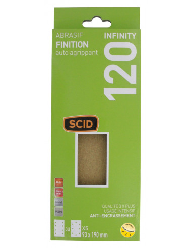 Patin ponçage Infinity G120 Patin de ponçage durable grain 120 - SCID