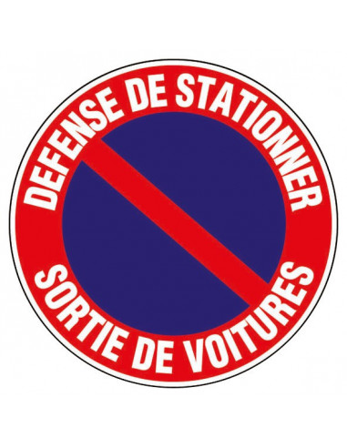 Disque Signalisation Sortie Voiture B7 Signalisation Temporaire Sortie Véhicule - Novap