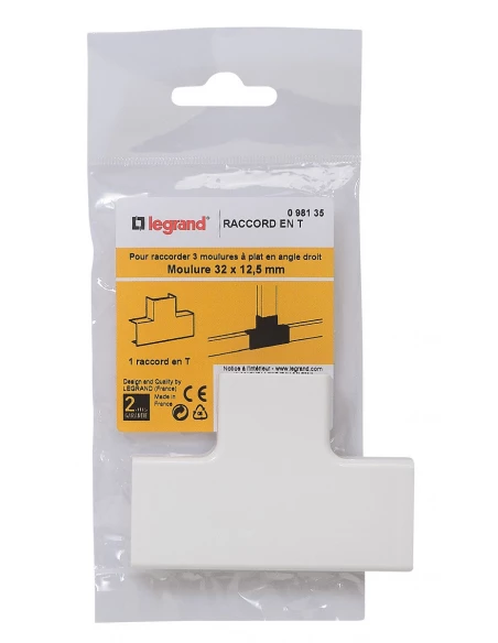 Système de moulure 32 x 12,5 mm té de dérivation