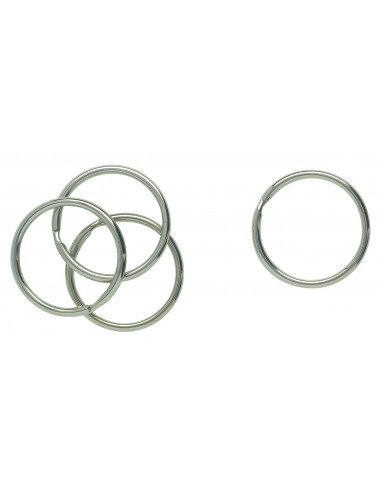 Anneau Brisé 26mm - Lot de 3 Acier Nickelé - Chapuis