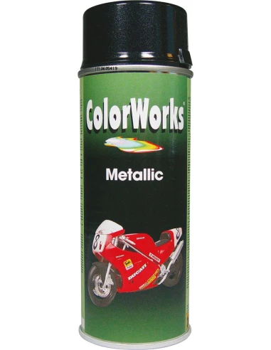 Peinture métallisée aérosol 400ml metal noir