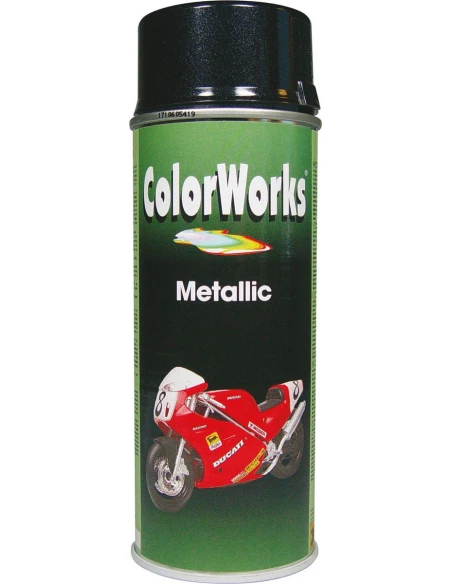Peinture métallisée aérosol 400ml metal noir
