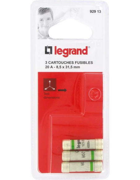 Cartouche domestique sans voyant 230 v 20 31,5 x 8,5 3