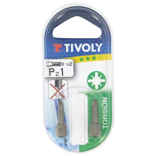 Embout torsion pour vis pz 25 mm 2 pz 2