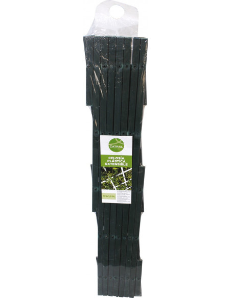 Treillis pvc extensible vert 1 x 3